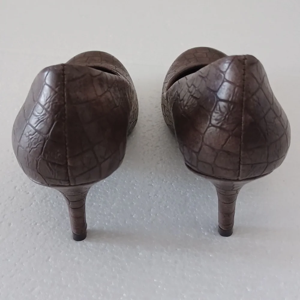 Maurices Alligator Skin Heels